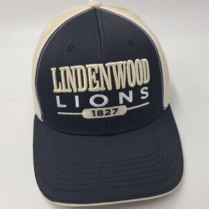 Lindenwood Lions Hat Snapback Black Gold Captivating NCAA University Casual Men